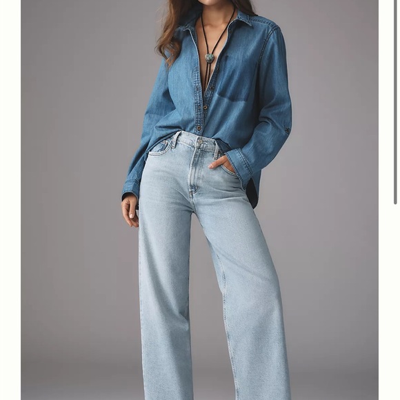 Agolde Light Blue REN Jeans - Picture 1 of 6